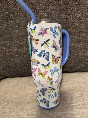 Swig Life Butterfly Print, 30 oz. insulated stainless steel mega mug